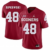 Oklahoma Sooners 48 Aaron Ripkowski Red College Football Jersey Dzhi,baseball caps,new era cap wholesale,wholesale hats